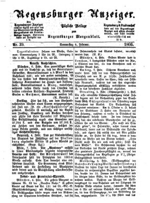 Regensburger Anzeiger Donnerstag 8. Februar 1866