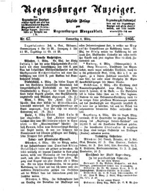 Regensburger Anzeiger Donnerstag 8. März 1866