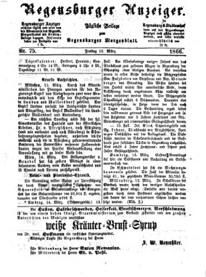 Regensburger Anzeiger Freitag 16. März 1866