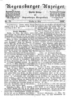 Regensburger Anzeiger Dienstag 20. März 1866