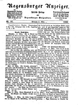 Regensburger Anzeiger Mittwoch 21. März 1866