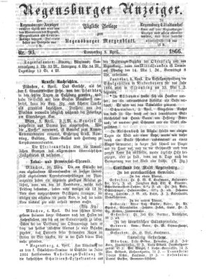 Regensburger Anzeiger Donnerstag 5. April 1866