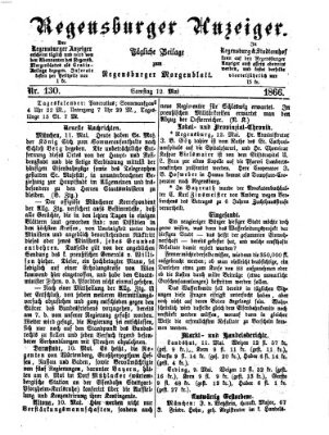 Regensburger Anzeiger Samstag 12. Mai 1866