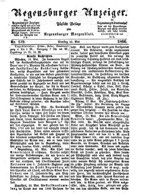 Regensburger Anzeiger Dienstag 22. Mai 1866