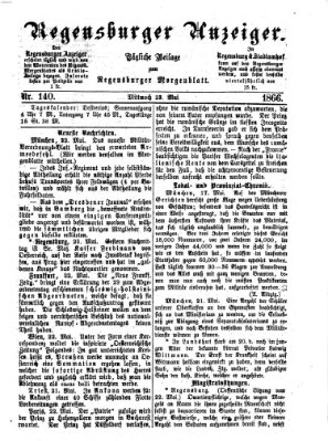 Regensburger Anzeiger Mittwoch 23. Mai 1866