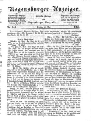 Regensburger Anzeiger Dienstag 29. Mai 1866