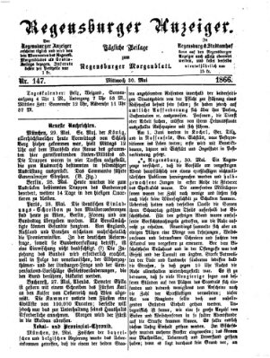 Regensburger Anzeiger Mittwoch 30. Mai 1866