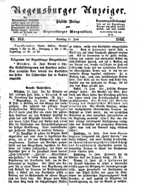 Regensburger Anzeiger Samstag 16. Juni 1866