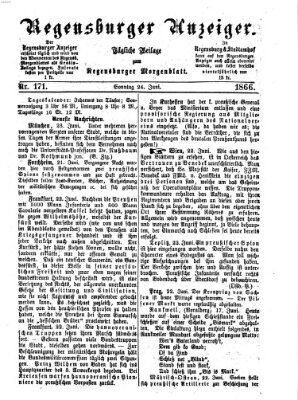 Regensburger Anzeiger Sonntag 24. Juni 1866