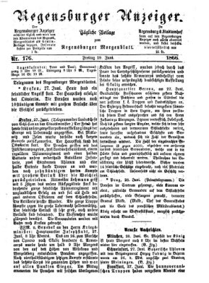 Regensburger Anzeiger Freitag 29. Juni 1866