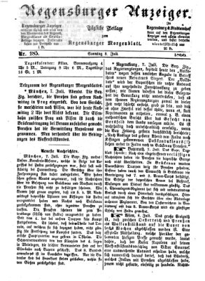 Regensburger Anzeiger Sonntag 8. Juli 1866