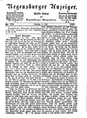 Regensburger Anzeiger Samstag 14. Juli 1866