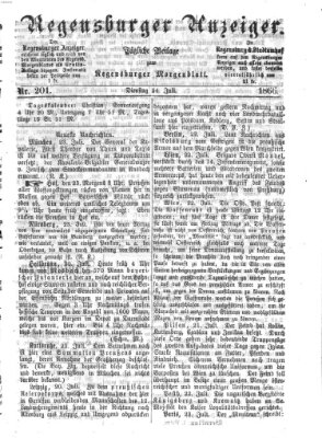 Regensburger Anzeiger Dienstag 24. Juli 1866