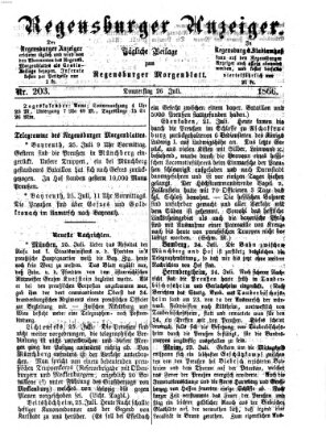 Regensburger Anzeiger Donnerstag 26. Juli 1866