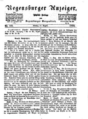 Regensburger Anzeiger Montag 13. August 1866