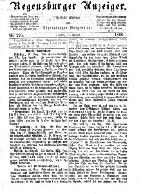 Regensburger Anzeiger Samstag 18. August 1866