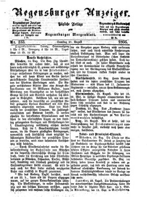 Regensburger Anzeiger Samstag 25. August 1866