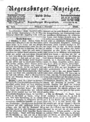 Regensburger Anzeiger Mittwoch 5. September 1866