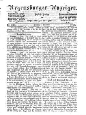 Regensburger Anzeiger Samstag 8. September 1866