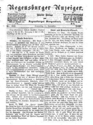 Regensburger Anzeiger Donnerstag 13. September 1866