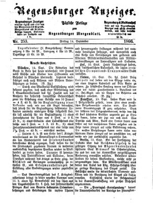 Regensburger Anzeiger Freitag 14. September 1866