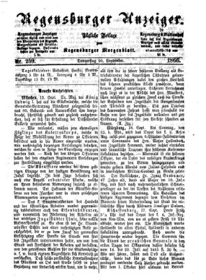 Regensburger Anzeiger Donnerstag 20. September 1866