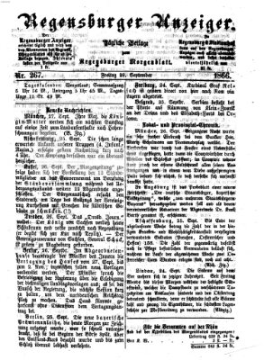 Regensburger Anzeiger Freitag 28. September 1866