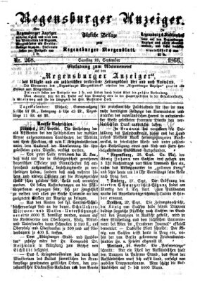 Regensburger Anzeiger Samstag 29. September 1866