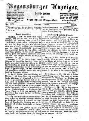 Regensburger Anzeiger Sonntag 7. Oktober 1866