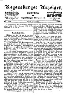 Regensburger Anzeiger Freitag 19. Oktober 1866