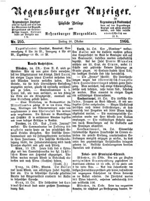 Regensburger Anzeiger Freitag 26. Oktober 1866