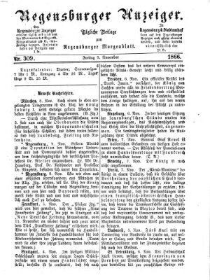 Regensburger Anzeiger Freitag 9. November 1866