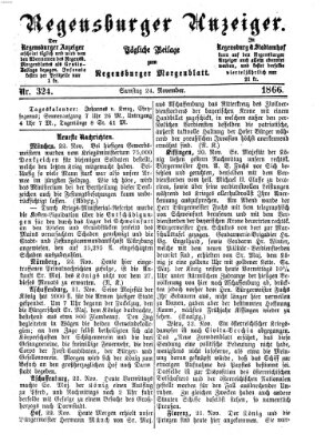 Regensburger Anzeiger Samstag 24. November 1866