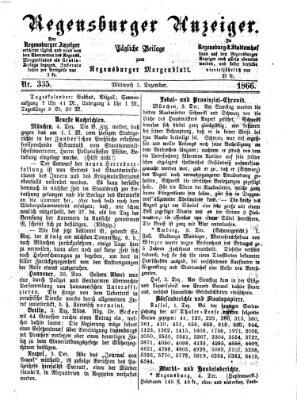 Regensburger Anzeiger Mittwoch 5. Dezember 1866