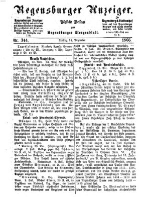 Regensburger Anzeiger Freitag 14. Dezember 1866