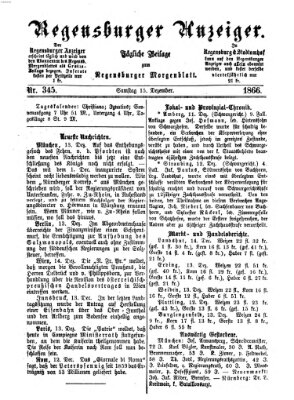 Regensburger Anzeiger Samstag 15. Dezember 1866