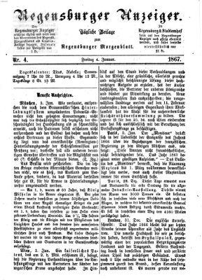 Regensburger Anzeiger Freitag 4. Januar 1867