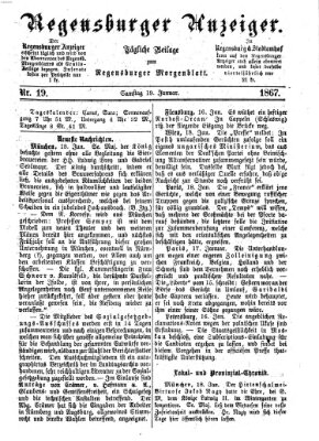 Regensburger Anzeiger Samstag 19. Januar 1867