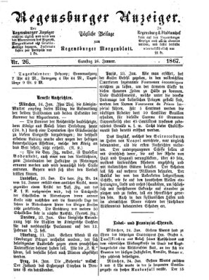 Regensburger Anzeiger Samstag 26. Januar 1867