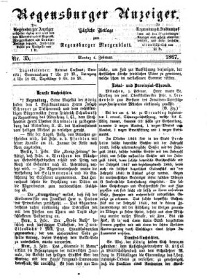 Regensburger Anzeiger Montag 4. Februar 1867