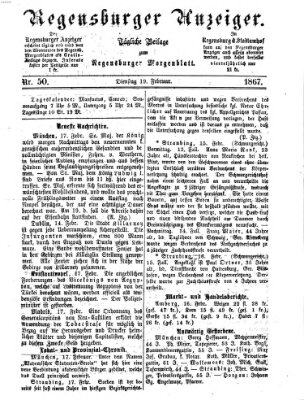 Regensburger Anzeiger Dienstag 19. Februar 1867
