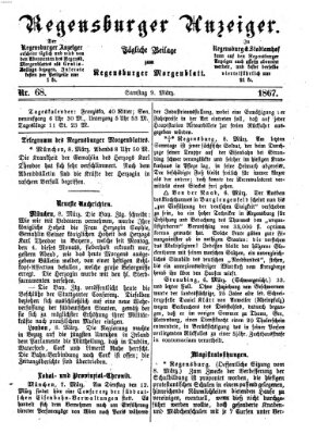 Regensburger Anzeiger Samstag 9. März 1867