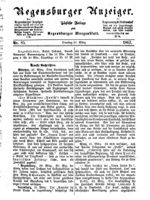 Regensburger Anzeiger Dienstag 26. März 1867