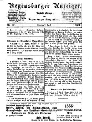 Regensburger Anzeiger Sonntag 7. April 1867