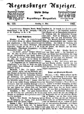 Regensburger Anzeiger Samstag 11. Mai 1867