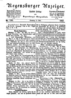 Regensburger Anzeiger Sonntag 12. Mai 1867