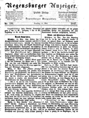 Regensburger Anzeiger Samstag 18. Mai 1867