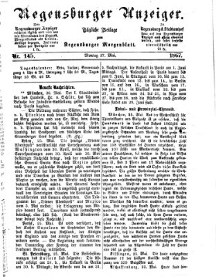 Regensburger Anzeiger Montag 27. Mai 1867