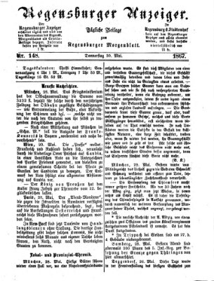 Regensburger Anzeiger Donnerstag 30. Mai 1867