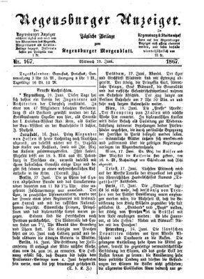 Regensburger Anzeiger Mittwoch 19. Juni 1867